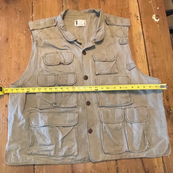 Vintage Trail Designs Vest Size Medium Khaki Tactical Fishing Vest Size XL - Picture 5 of 5